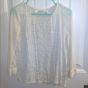 White floral long sleeve